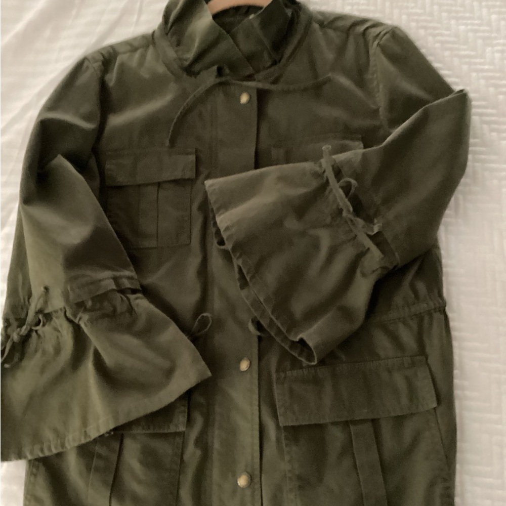 Women's Olive Green Jacket - Picture 3 of 5
